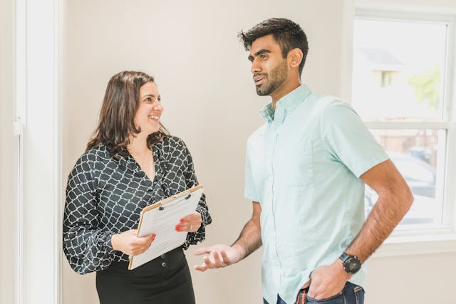 a landlord and tenant together for a property inspection